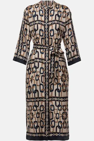 Max Mara Falesia printed twill midi dress