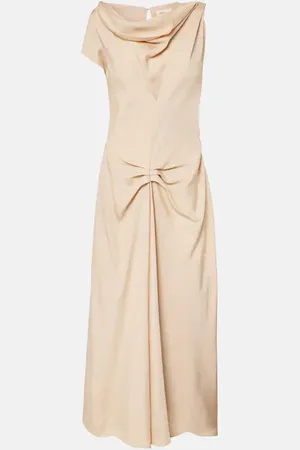 Victoria Beckham Deconstructed gathered midi dress