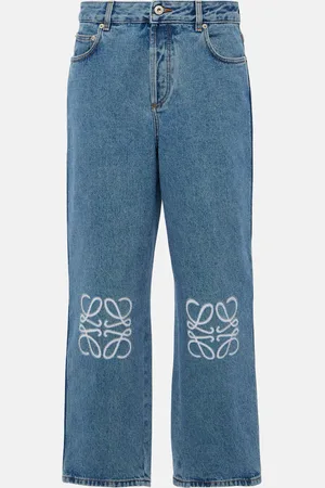 Loewe Anagram mid-rise cropped straight jeans