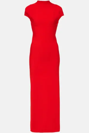 Alaïa Cutout jersey maxi dress