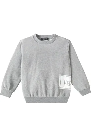 VERSACE 90s logo cotton sweatshirt