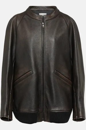 The Row Kengia leather jacket