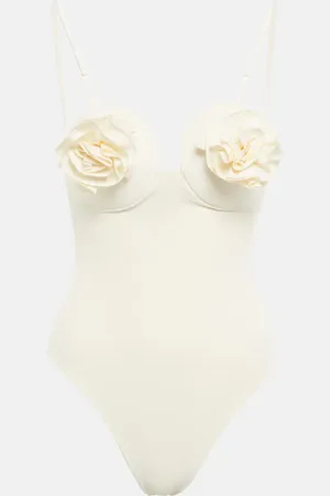 MAGDA BUTRYM Floral appliquÃ© swimsuit