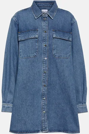 Frame Cotton denim shirt dress