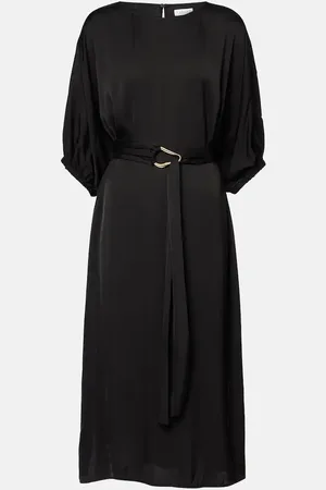 Velvet Laurel satin midi dress