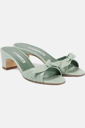 Manolo Blahnik Lolloso bow-detail leather mules