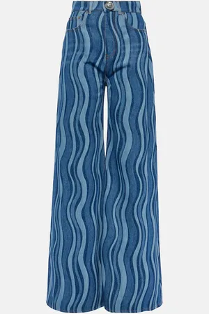 AREA Sunray high-rise wide-leg jeans