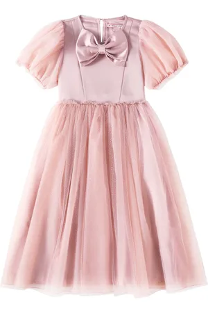 Konges Sløjd Bow-detail tulle-trimmed dress