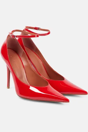 Amina Muaddi Anok 105 patent leather pumps
