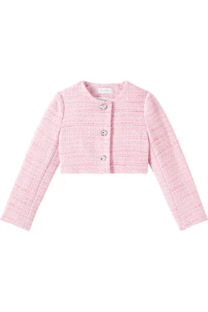MONNALISA Bon Ton cotton-blend tweed jacket