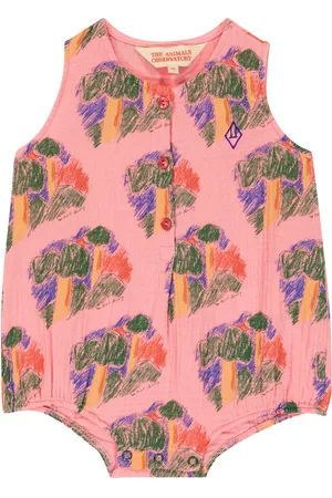 The Animals Observatory Baby House Butterfly cotton bodysuit