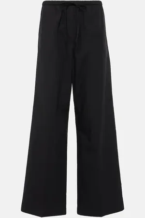 Totême High-rise cotton wide-leg pants