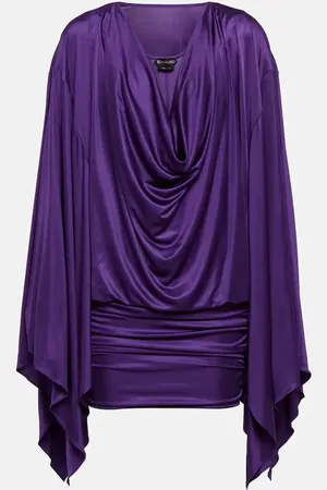 Tom Ford Cowl-neck satin minidress