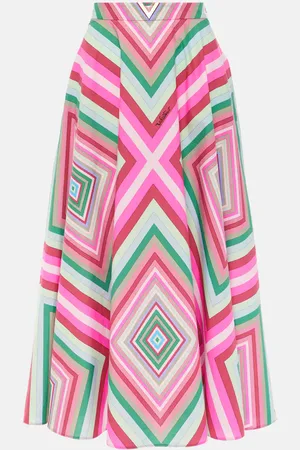 VALENTINO Rhombus 75 cotton poplin maxi skirt