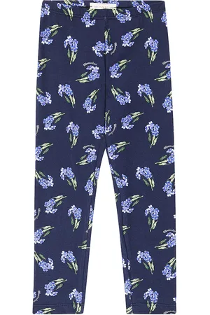 MONNALISA Floral cotton-blend leggings