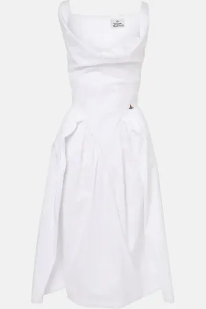 Vivienne Westwood Sunday cotton corset midi dress