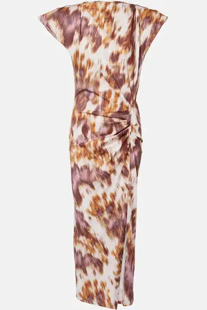 Marant Etoile Nadela printed cotton jersey maxi dress