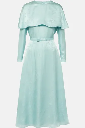 Markarian Hadley floral silk-blend jacquard midi dress