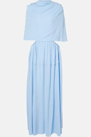 Proenza Schouler Frankie caped jersey maxi dress