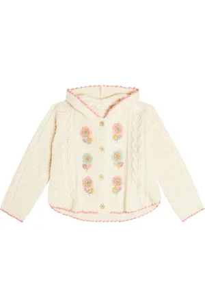 Louise Misha Clara embroidered wool-blend cardigan