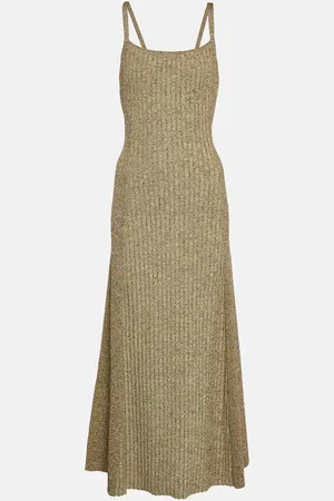 Ganni Ribbed-knit midi dress