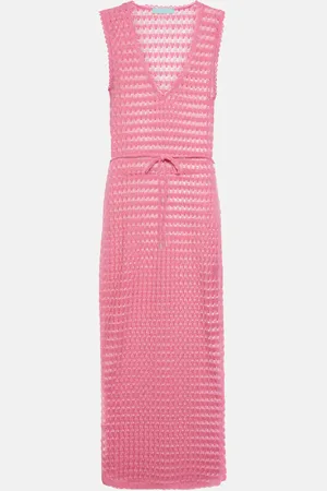 Melissa Odabash Annabel open-knit midi dress