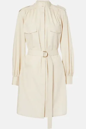 Chloé Belted cotton midi dress