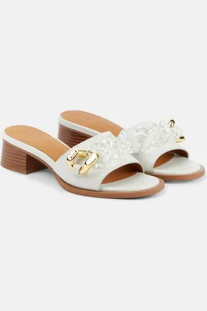 See by Chloé Embellished leather mules