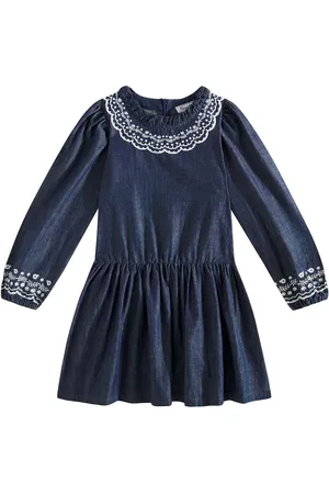 Tartine Et Chocolat Embroidered denim dress