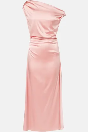 Staud Elyse silk-blend midi dress