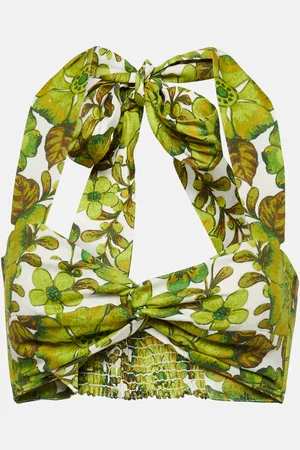 ALÉMAIS Wallis floral linen bralette