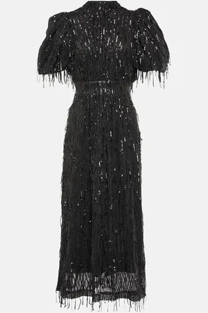 ROTATE Sequined midi dress