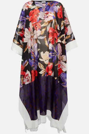 DRIES VAN NOTEN Printed cotton beach dress