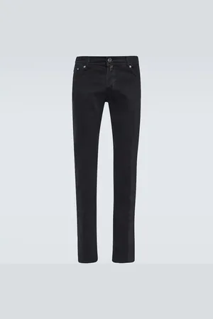 Kiton Mid-rise straight jeans