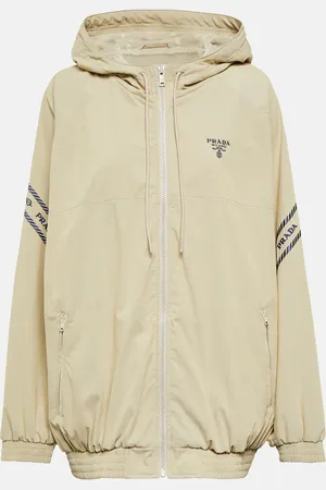 Prada Embroidered cotton-blend jacket