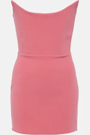 ALEX PERRY Strapless crepe minidress