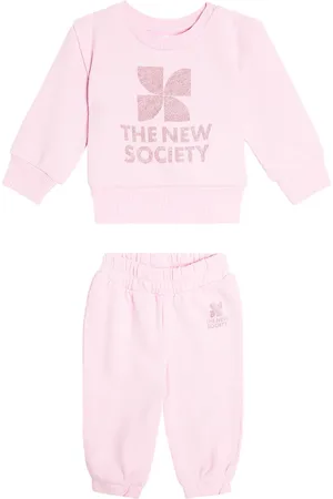 The New Society Baby Ontario cotton jersey tracksuit