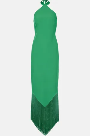 ‎Taller Marmo‎ Nina fringed crÃªpe cady maxi dress