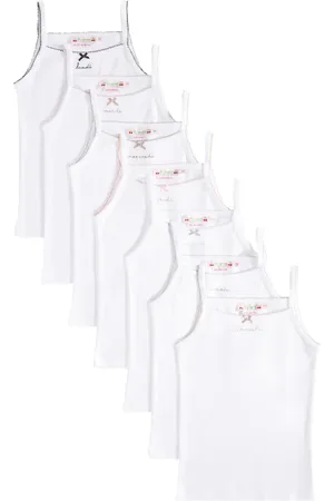 BONPOINT Set of 7 cotton jersey tank tops