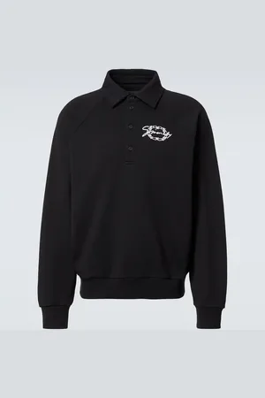 Givenchy Logo cotton fleece polo sweater