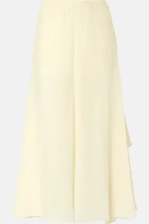 Chloé Mid-rise silk georgette culottes