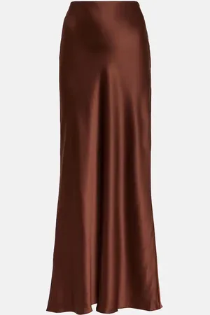 The Sei Bias silk satin maxi skirt