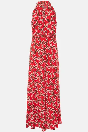 Diane von Furstenberg Nyck printed halterneck midi dress