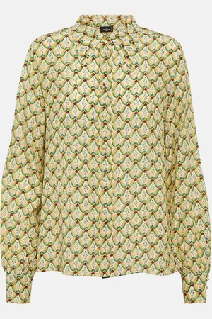 Etro Floral silk crÃªpe de chine shirt