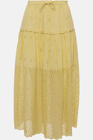 ULLA JOHNSON Lucia cotton voile maxi skirt