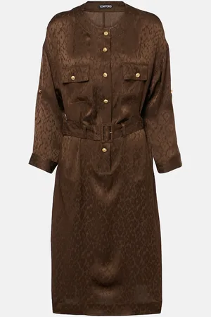 Tom Ford Silk jacquard midi dress