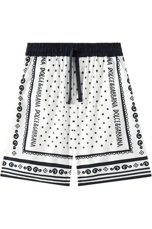 Dolce & Gabbana Bandana cotton poplin shorts
