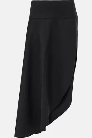Alaïa Asymmetric wool midi skirt