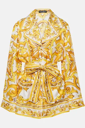 Dolce & Gabbana Majolica silk twill blouse