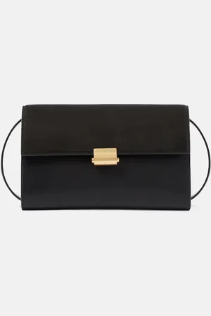 The Row Laurie suede and leather crossbody bag